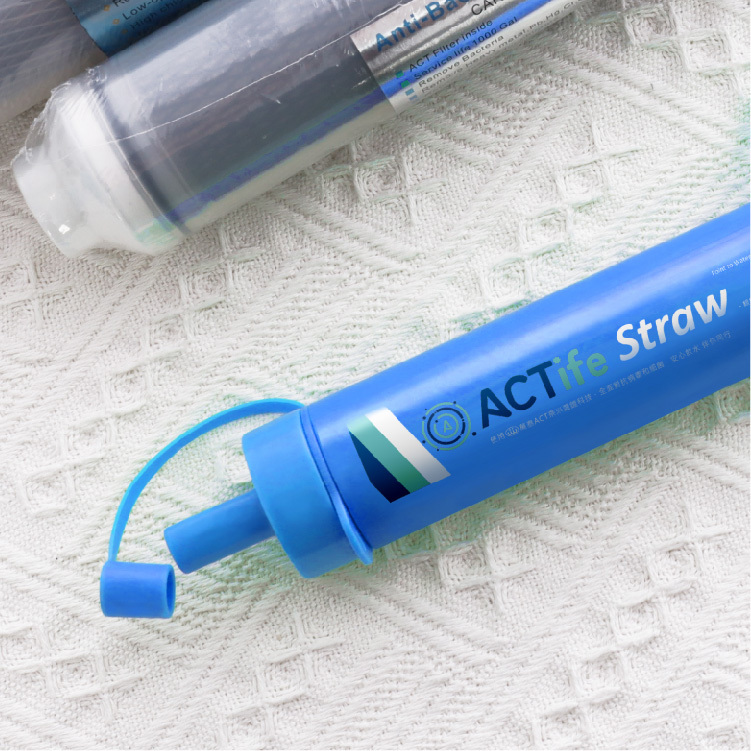 銀銅鈦【ACT】過濾吸管隨身飲水機