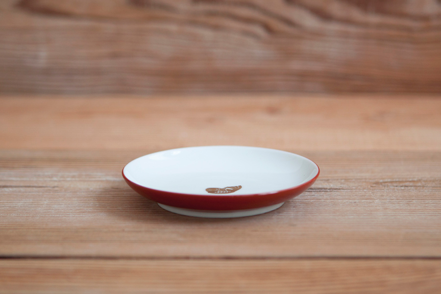 BARBAR - 紅白小皿 祝鯛／紅