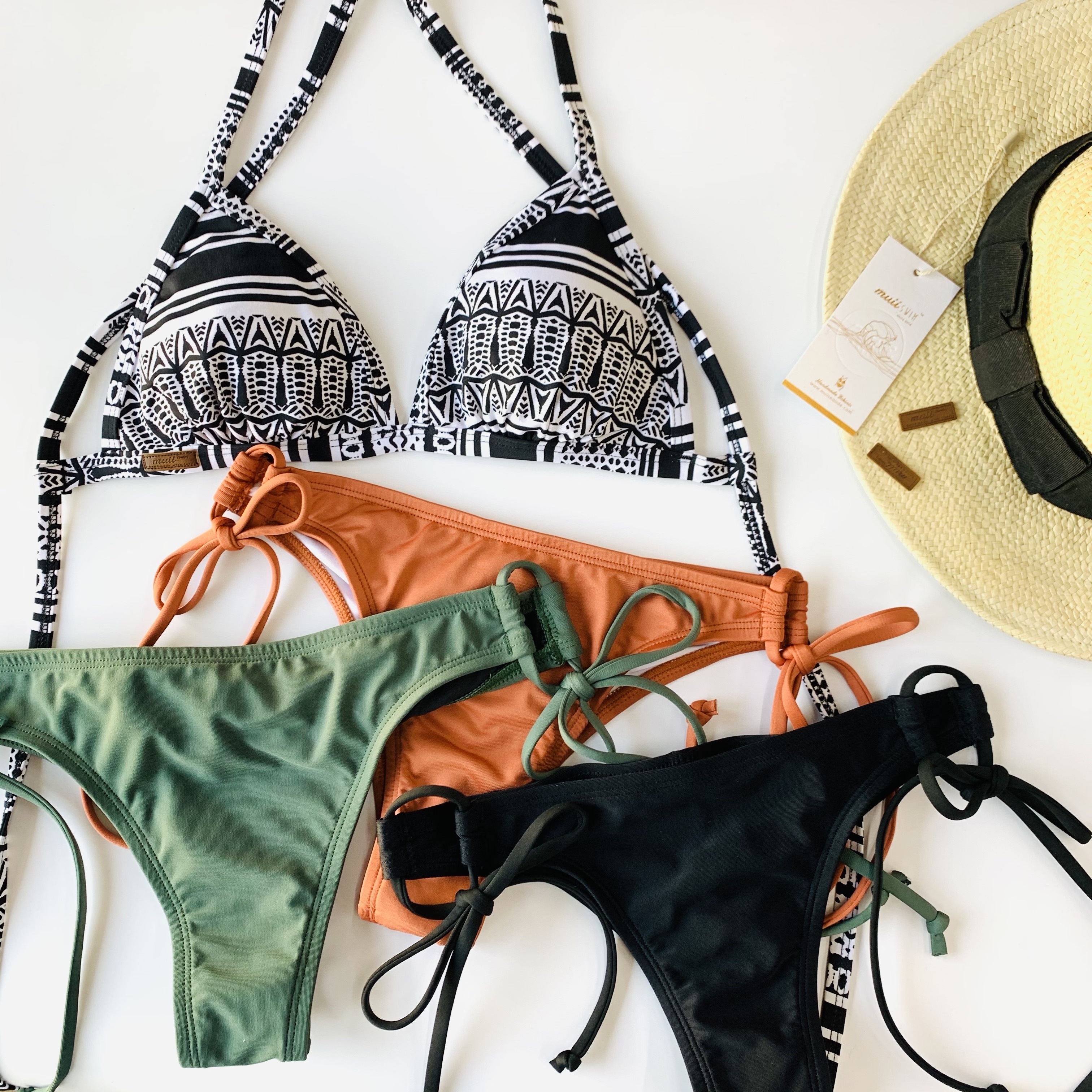 【曜黑圖騰】UPV 三角美胸綁帶上衣