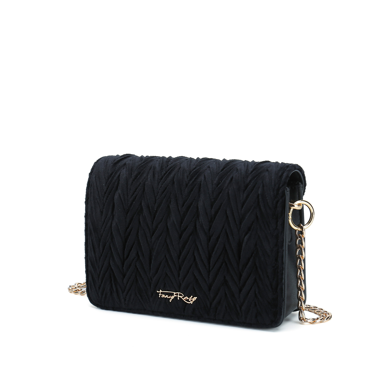 Fancy Bow Bow Velvet Shoulder Bag