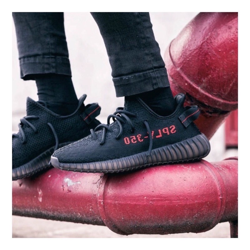 【現貨】Adidas Yeezy Boost 350 V2 Black Red 編織 黑紅