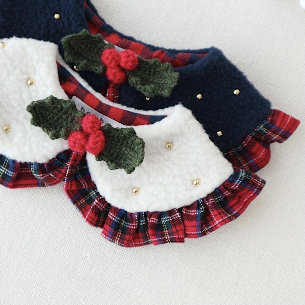 bowbow手作寵物領巾 學院風脖圍