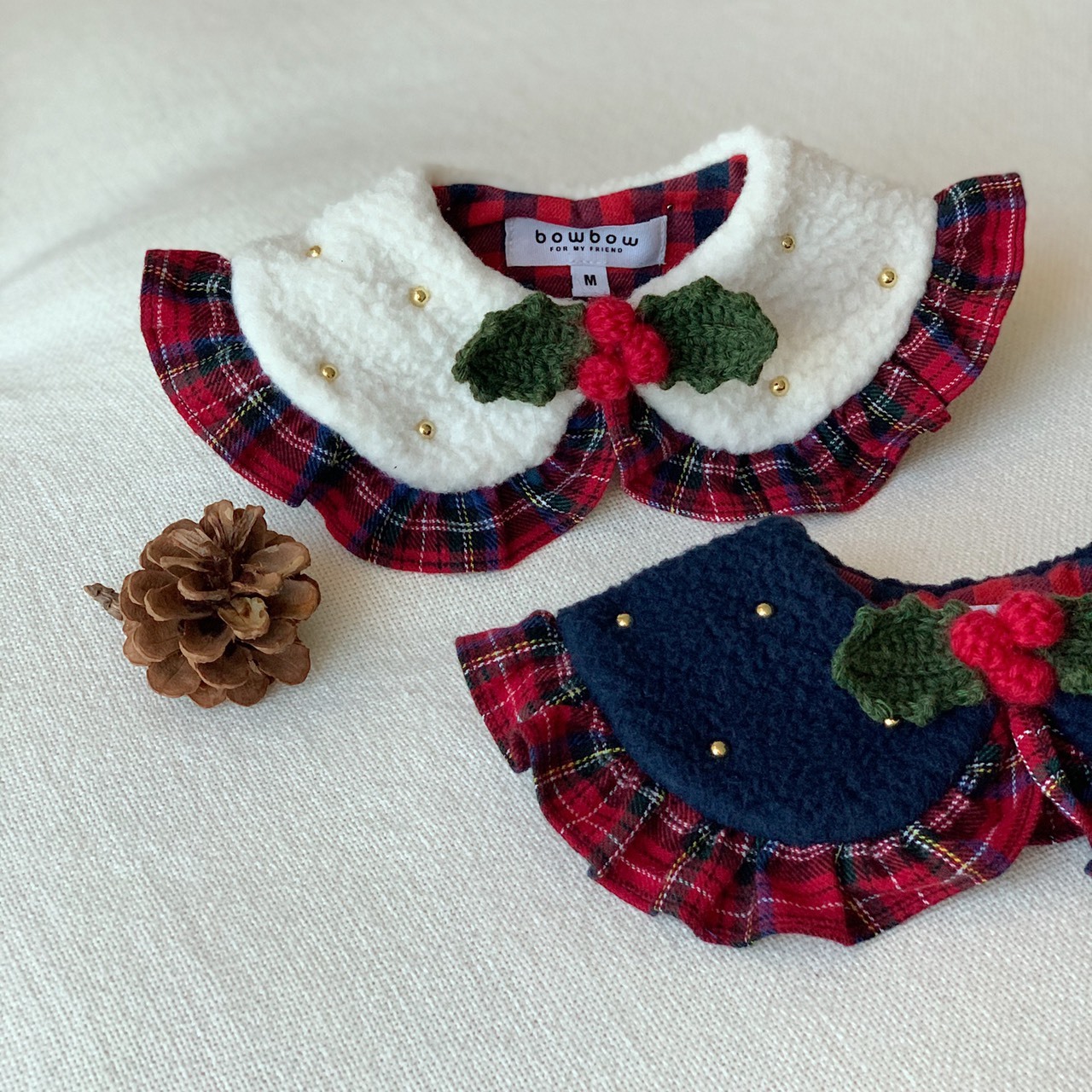 bowbow手作寵物領巾 學院風脖圍