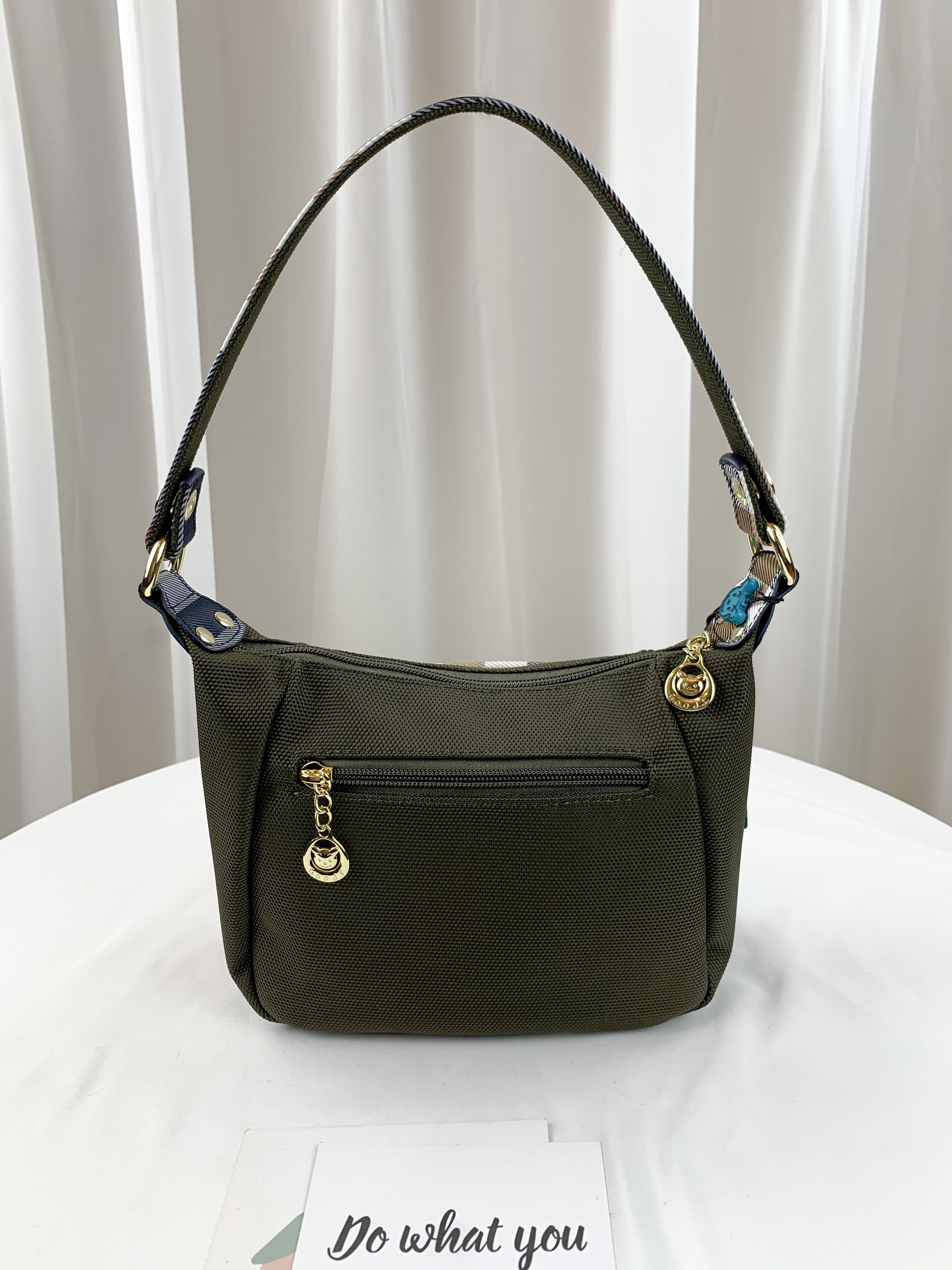 GOODS 大格綠 拼色防潑水肩背包 / 側背包  #2503