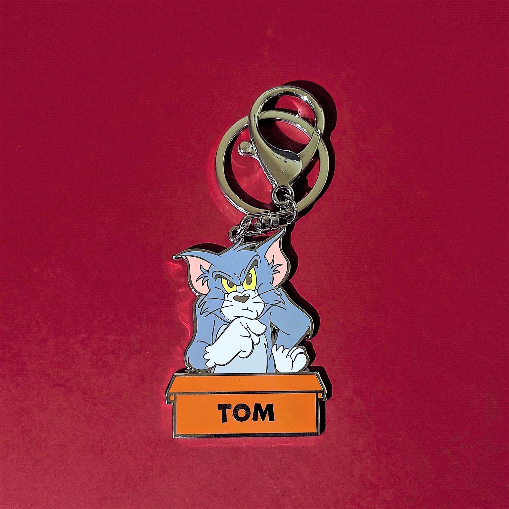 Tom and Jerry-金屬鑰匙圈-Tom紙箱款