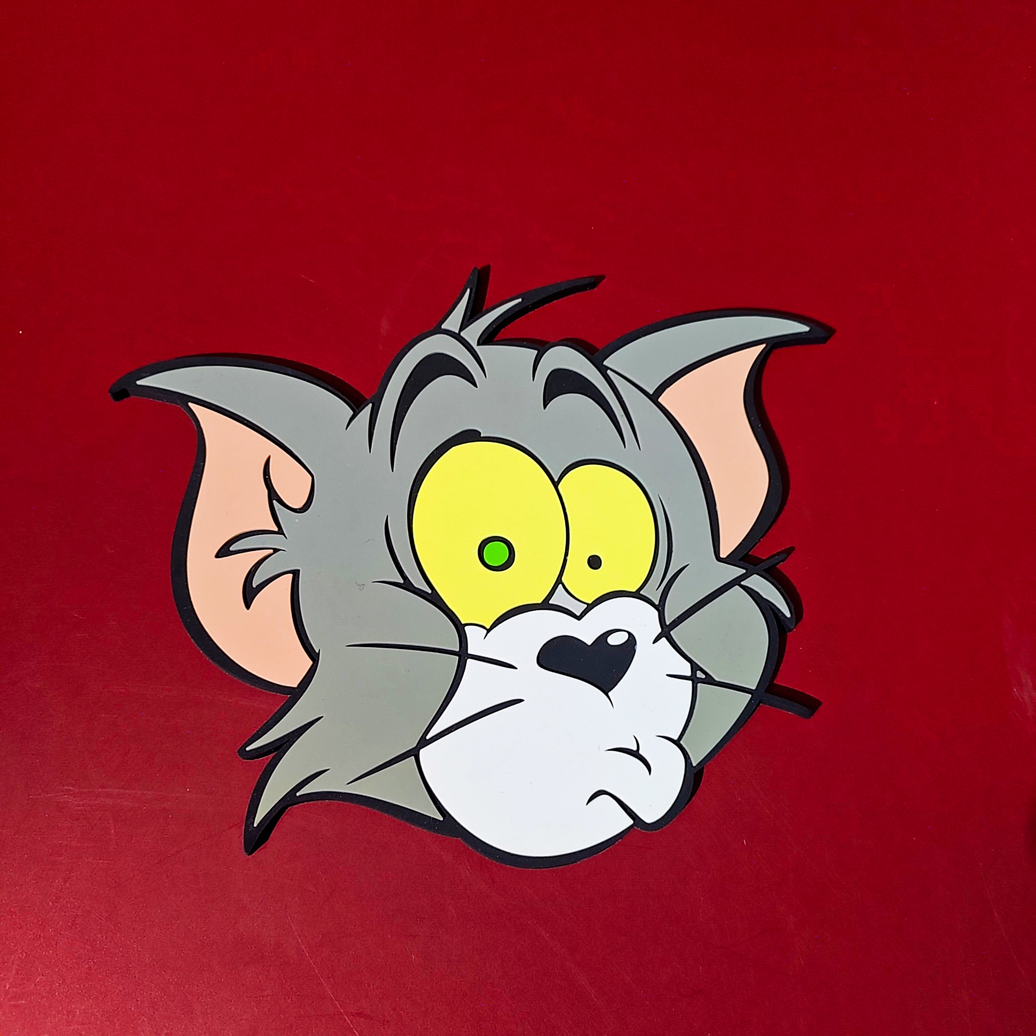 Tom and Jerry-滴膠杯墊-Tom驚嚇款