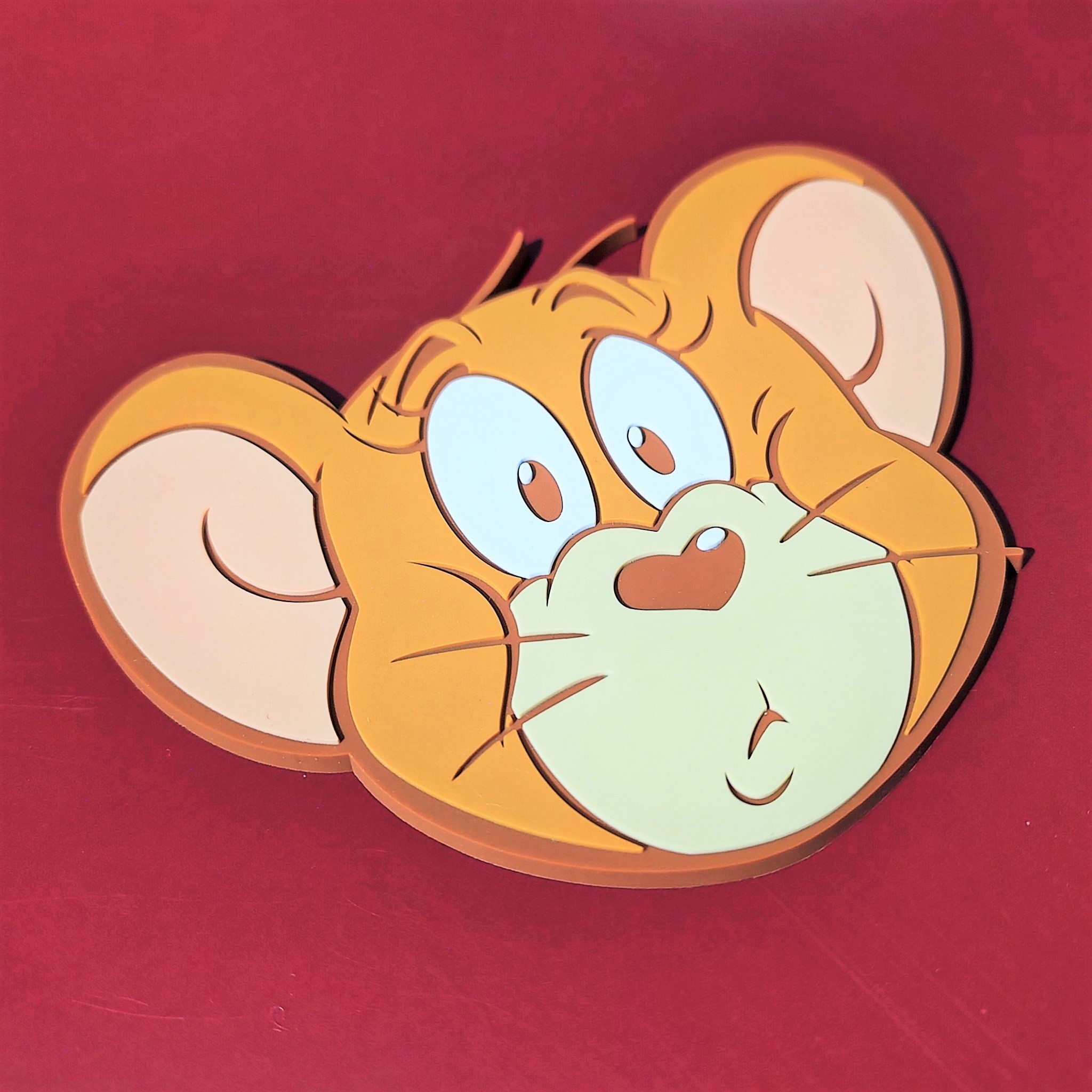 Tom and Jerry-滴膠杯墊-Jerry驚訝款
