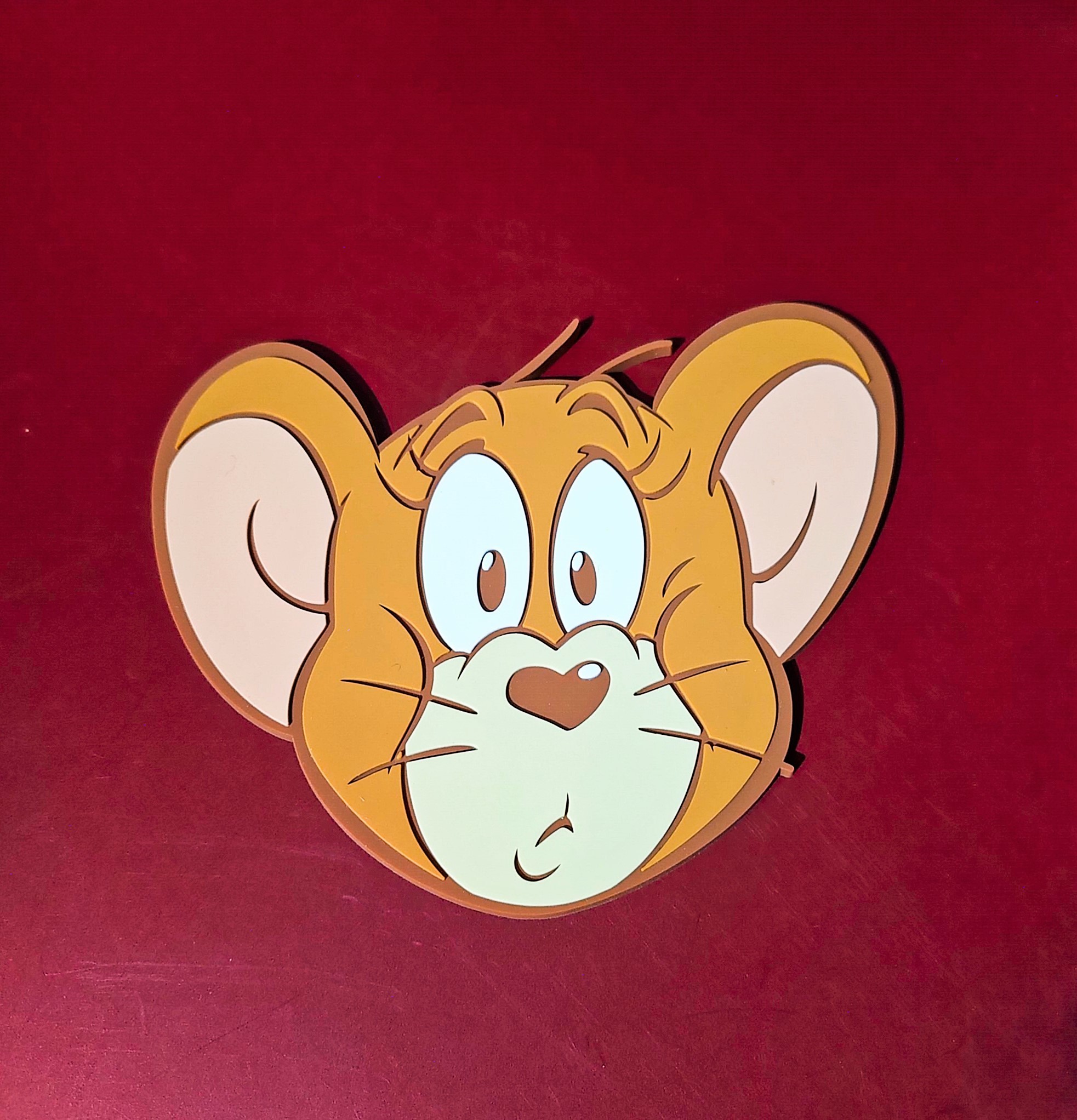 Tom and Jerry-滴膠杯墊-Jerry驚訝款