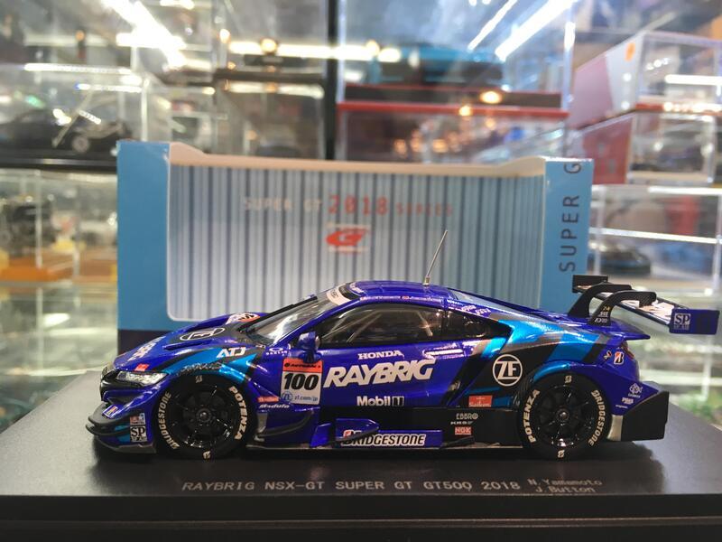 EBBRO 45628 Raybrig NSX-GT SuperGT GT500 2018 #100 1/43