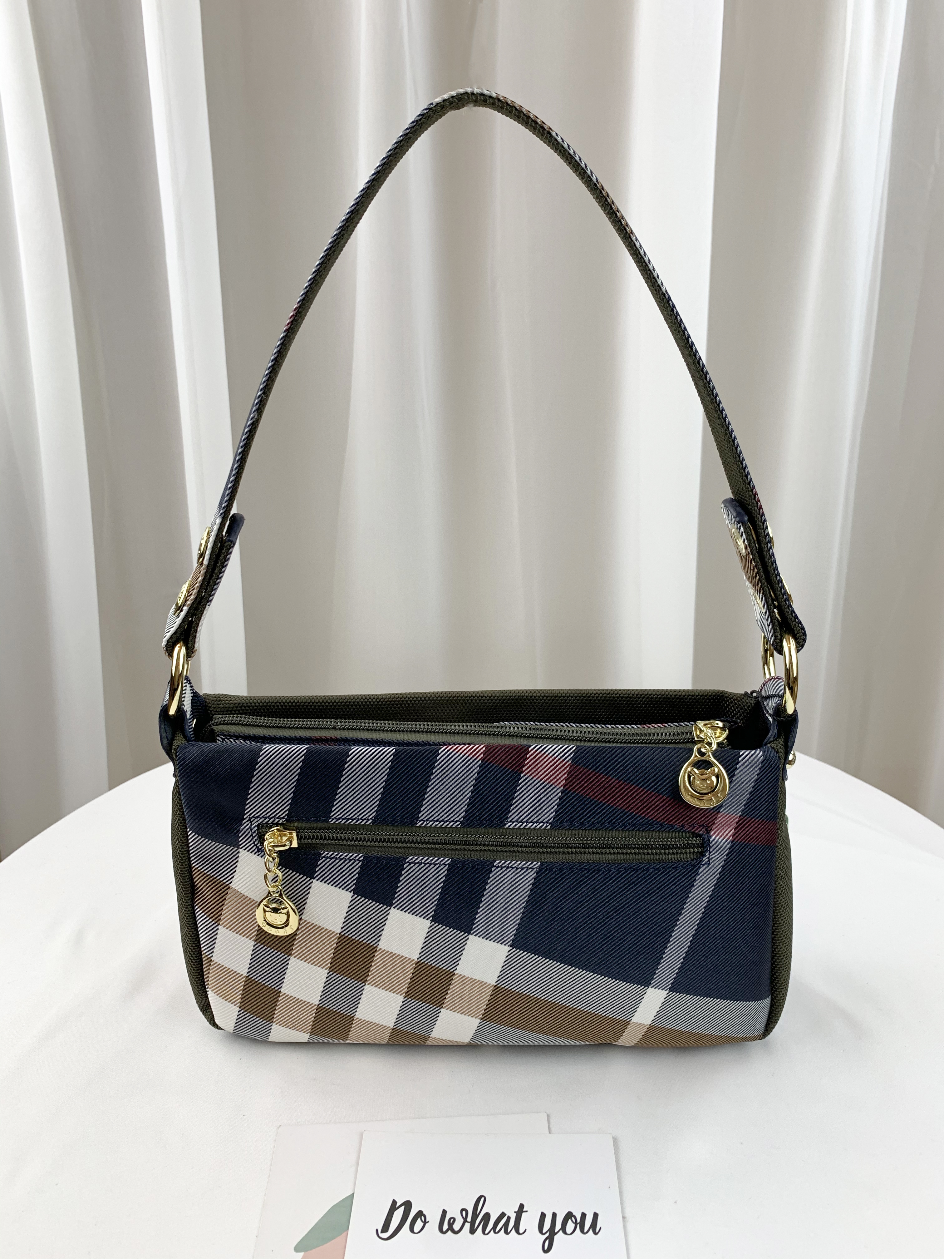 GOODS 大格綠 拼色防潑水肩背包 / 側背包  #29549