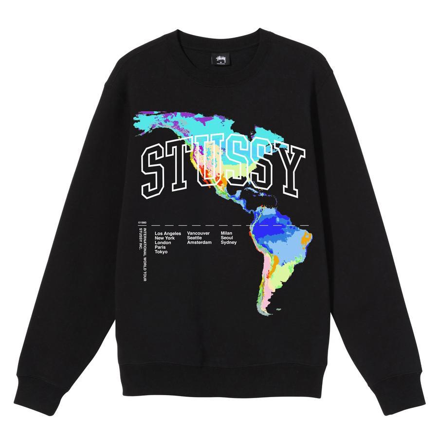 [Instock] STÜSSY THERMAL CREW BLACK