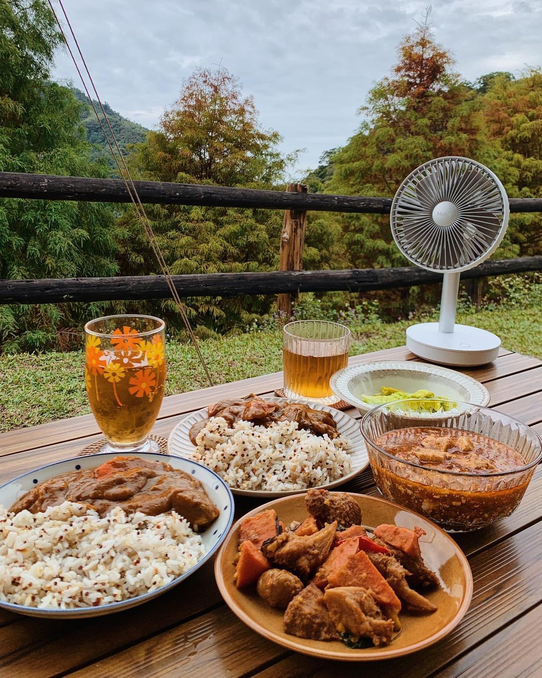 蔬味平生 蔬福漢堡排 未來肉 三杯猴頭菇 蔬果咖哩