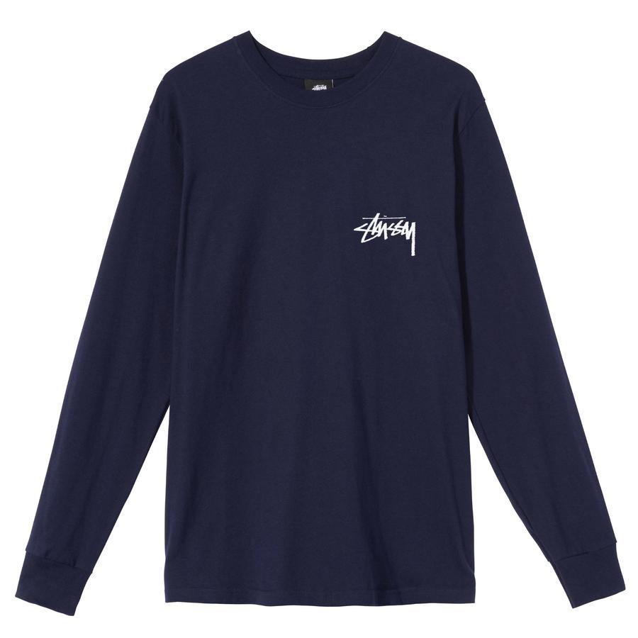 [Instock] STÜSSY OCULAR LS TEE NAVY