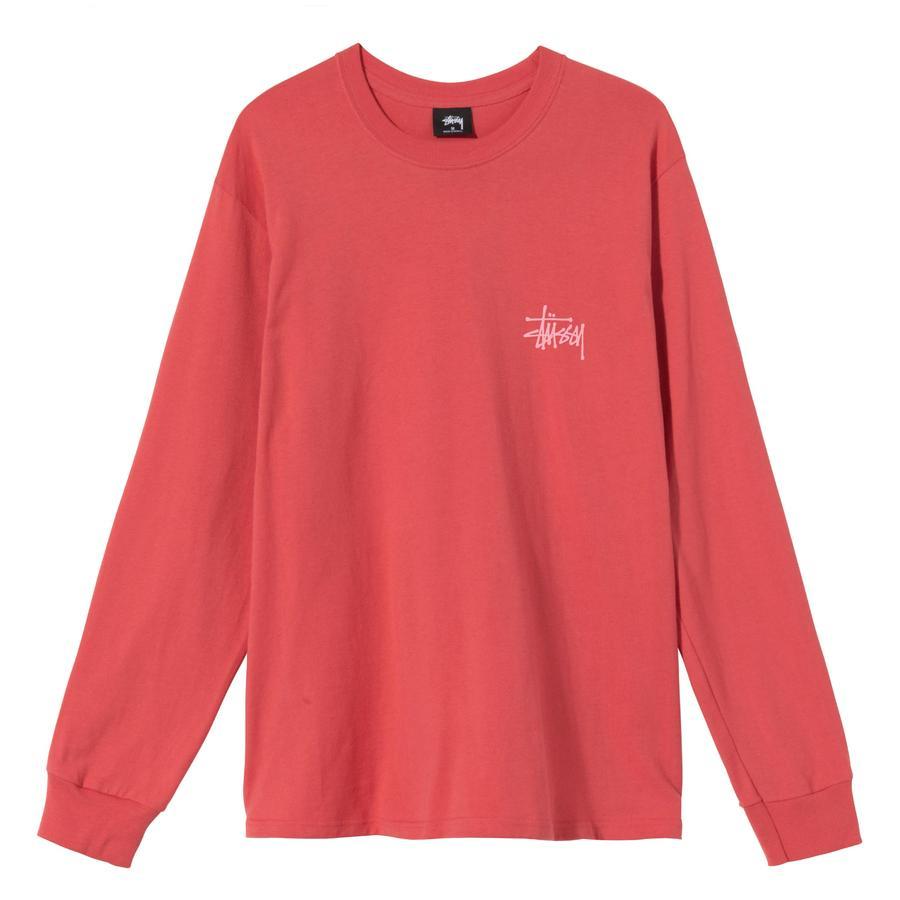 [Instock] STÜSSY BASIC STÜSSY LS TEE PALE RED