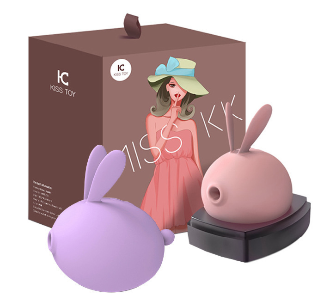 〔男友的舌頭〕KISTOY 《MISS KK 蜜思兔》 陰蒂乳頭 口交吸啜震動按摩器 （粉色）