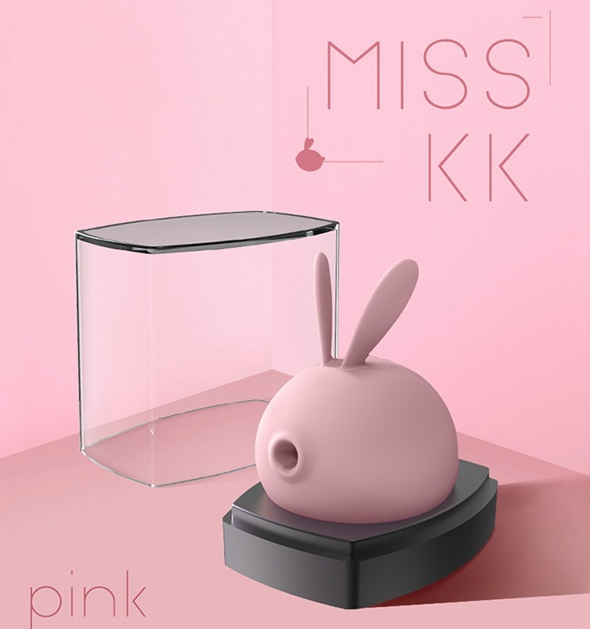 〔男友的舌頭〕KISTOY 《MISS KK 蜜思兔》 陰蒂乳頭 口交吸啜震動按摩器 （粉色）