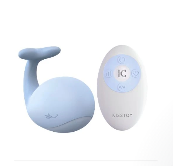 〔女性最愛震蛋榜首〕KISTOY YOUNG系列《Doris 太正鯨》 鯨魚10段變頻震動 G點陰蒂矽膠震蛋 (藍色)