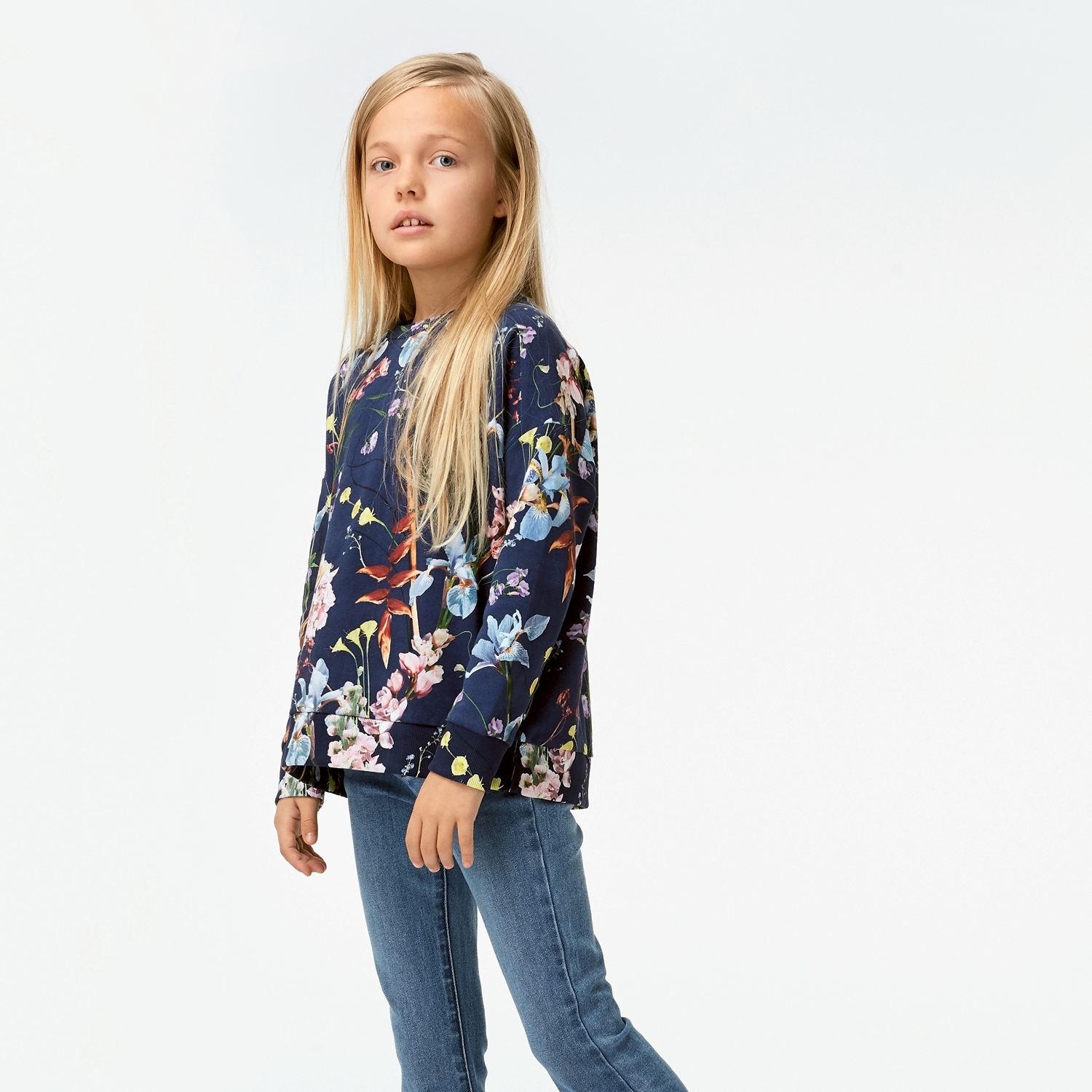 〖 Molo 〗深藍花藝上衣