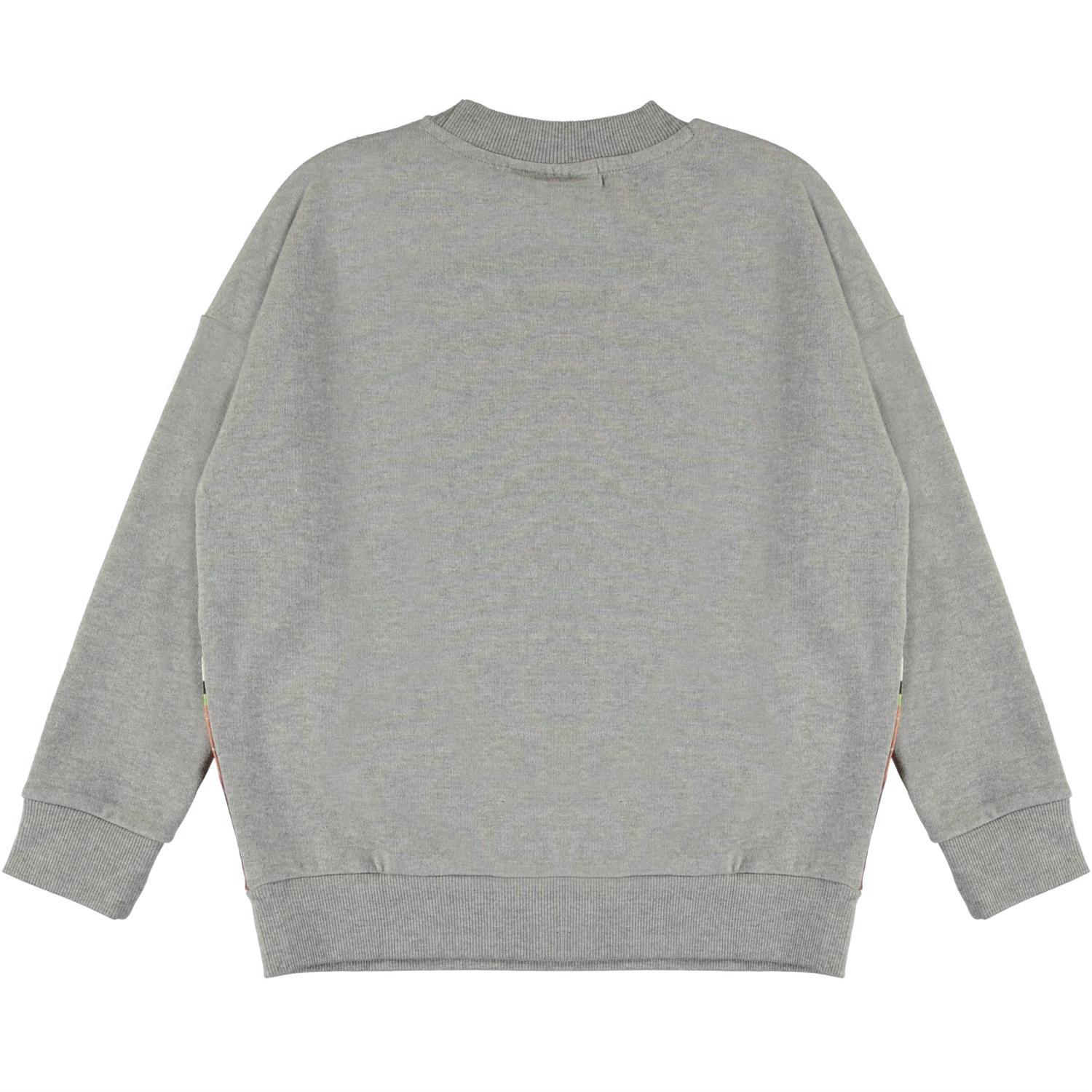 〖 Molo 〗灰色羚羊拼接上衣