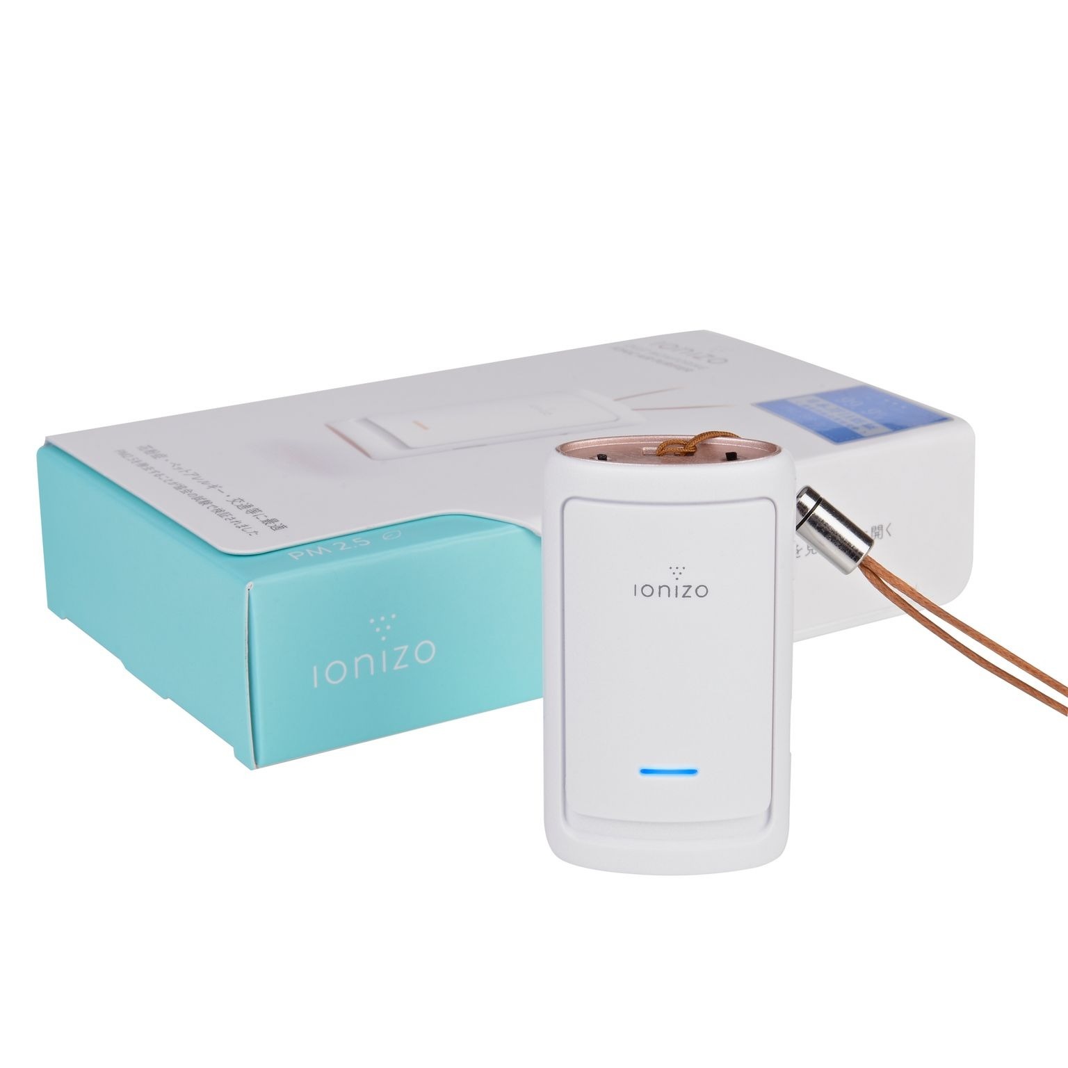 日本 IONIZO 2合1隨身空氣淨化機+ 智能空氣驗測機 | 設頸帶及背夾 | 主動型負離子除菌保護器 | 掛頸空氣淨化機 | 香港行貨