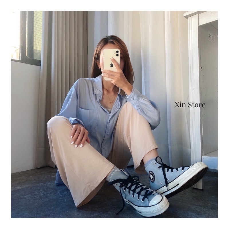 【現貨】Converse Chuck All Star 1970 麂皮 高筒 帆布鞋 黑鞋帶 冷灰