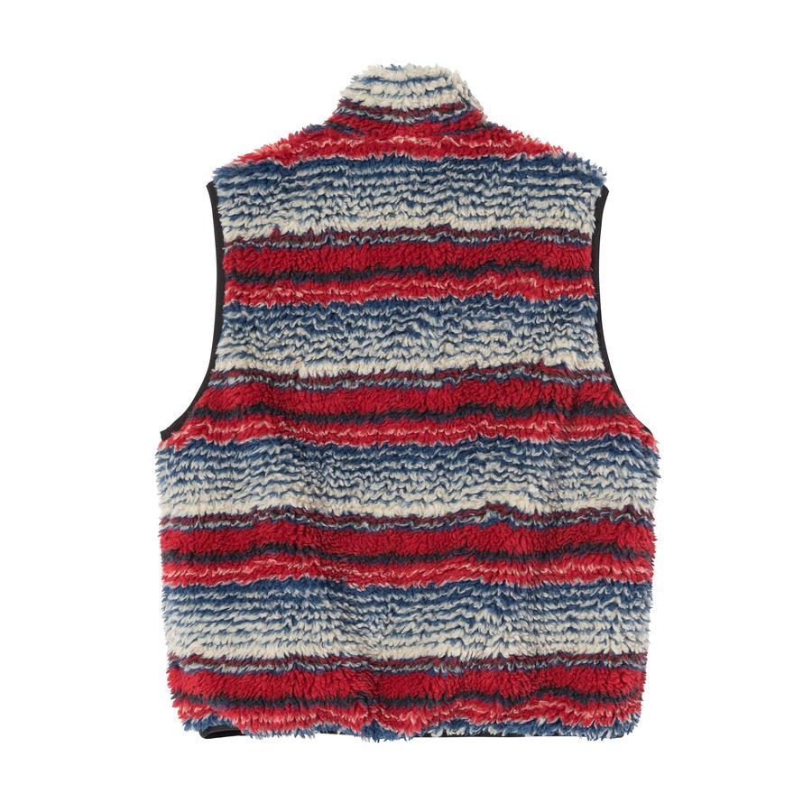 [INSTOCK] STUSSY STRIPED SHERPA VEST