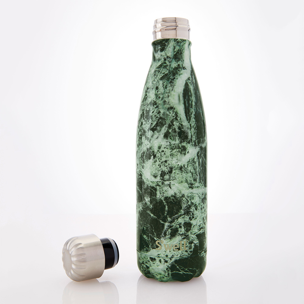 S'well Elements-Baltic Green Marble-17oz-美國時尚不鏽鋼保冷.保溫瓶(500ml)
