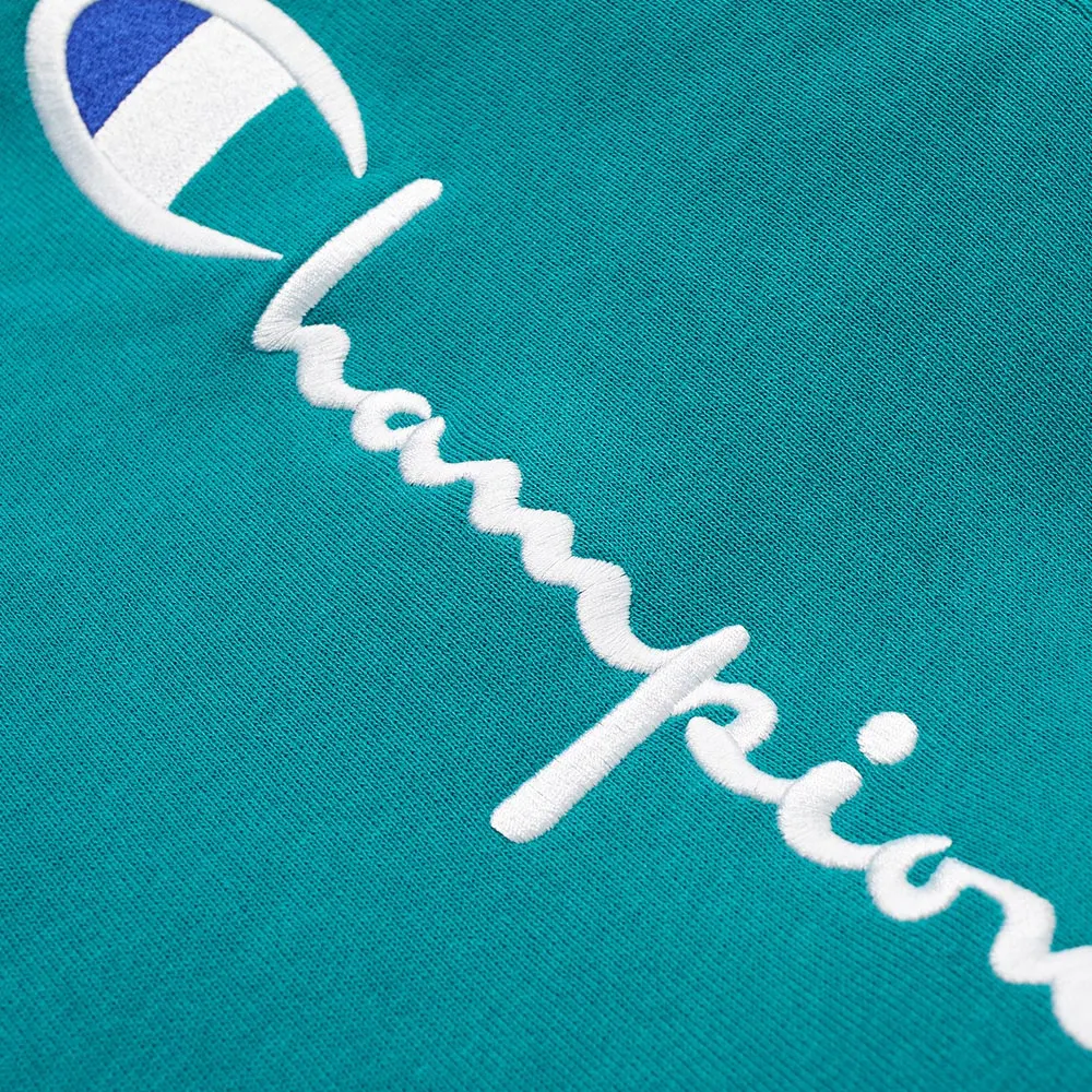 Champion EU Classic Logo RR Hoodie Teal