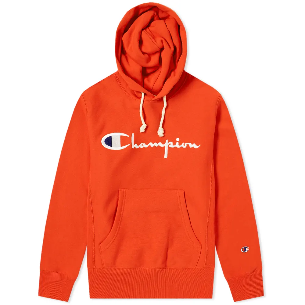 Champion EU Classic Logo Hoodie Orange OS013 Nabwork