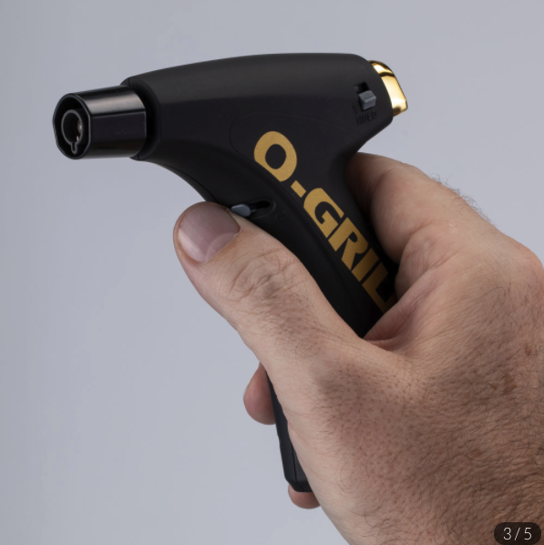 【O-GRILL】輕便防風瓦斯噴槍-黑色 GJ-360 GC14