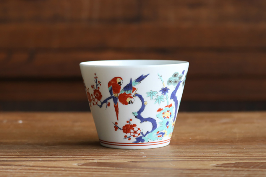 BARBAR - 蕎麥豬口杯 彩繪／金剛鸚鵡