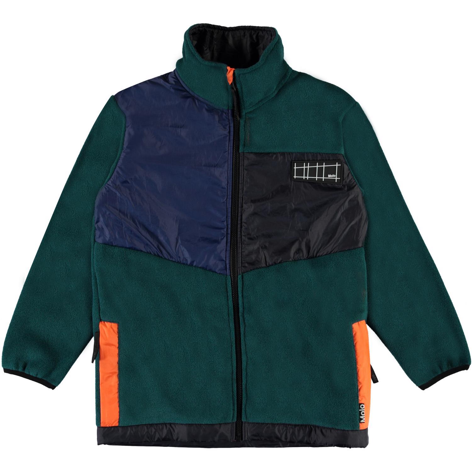 〖 Molo 〗森林綠抓絨立領外套