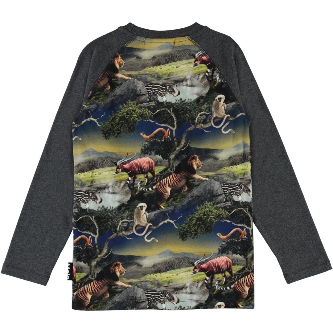 〖 Molo 〗深灰未來動物上衣