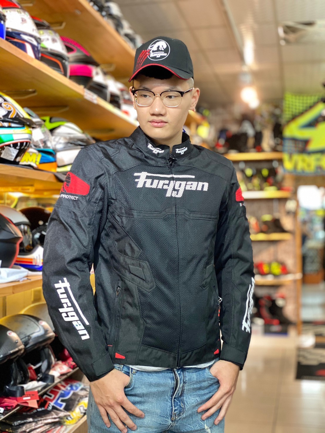 FURYGAN ATOM VENTED 黑紅 夏季防摔衣