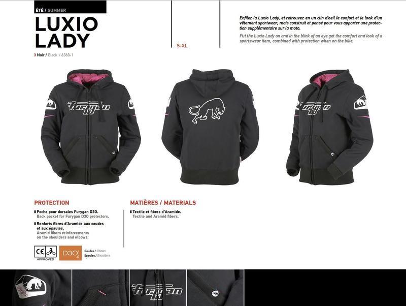 FURYGAN LUXIO LADY 女版 黑色 四季防摔衣