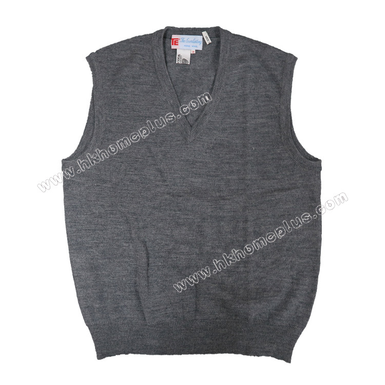 TE: 童裝純羊毛套頭背心 (6-14碼)