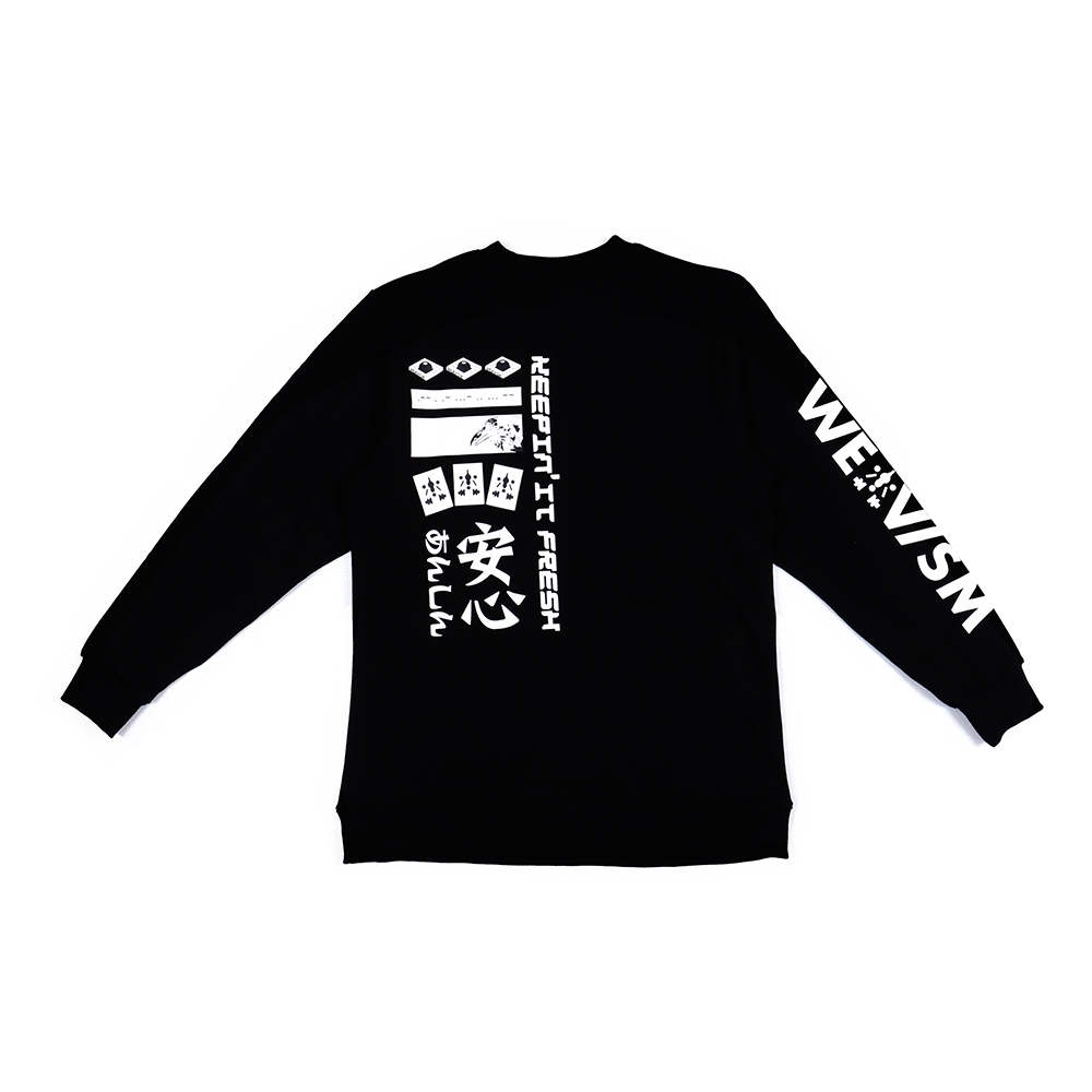 純棉文字衛衣- 黑