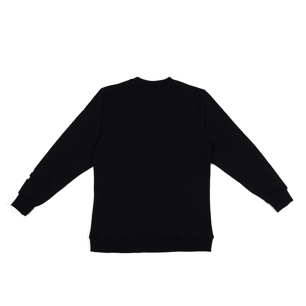 純棉文字衛衣- 黑