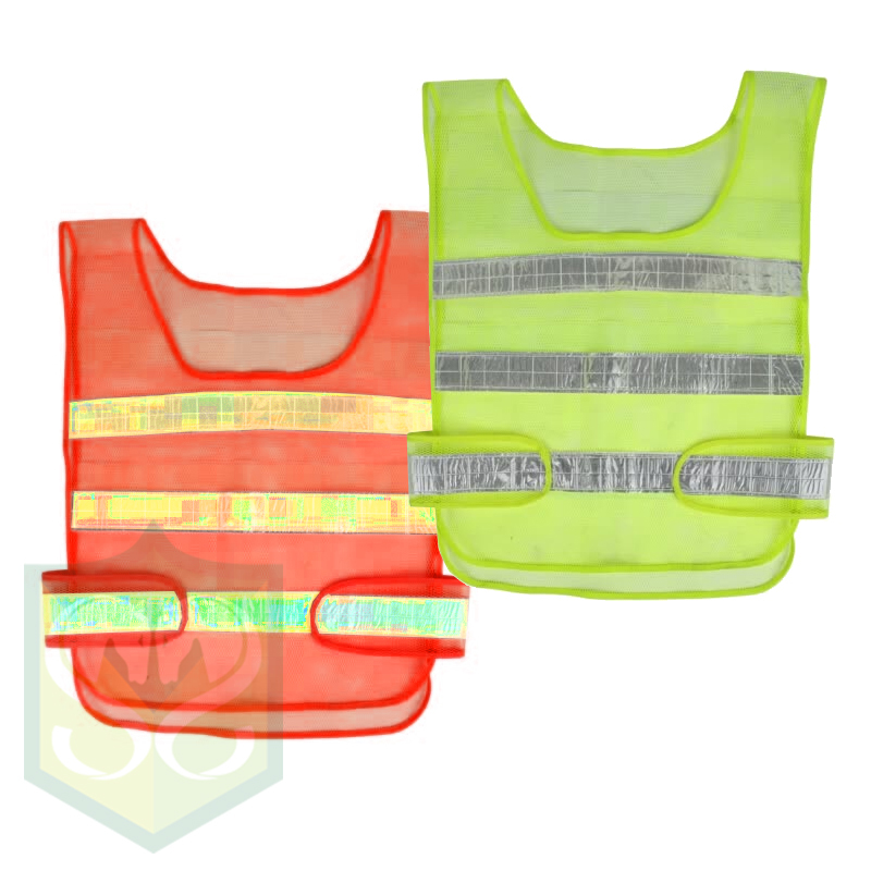 LD" Reflective Vest 3-line (GREEN / ORANGE)