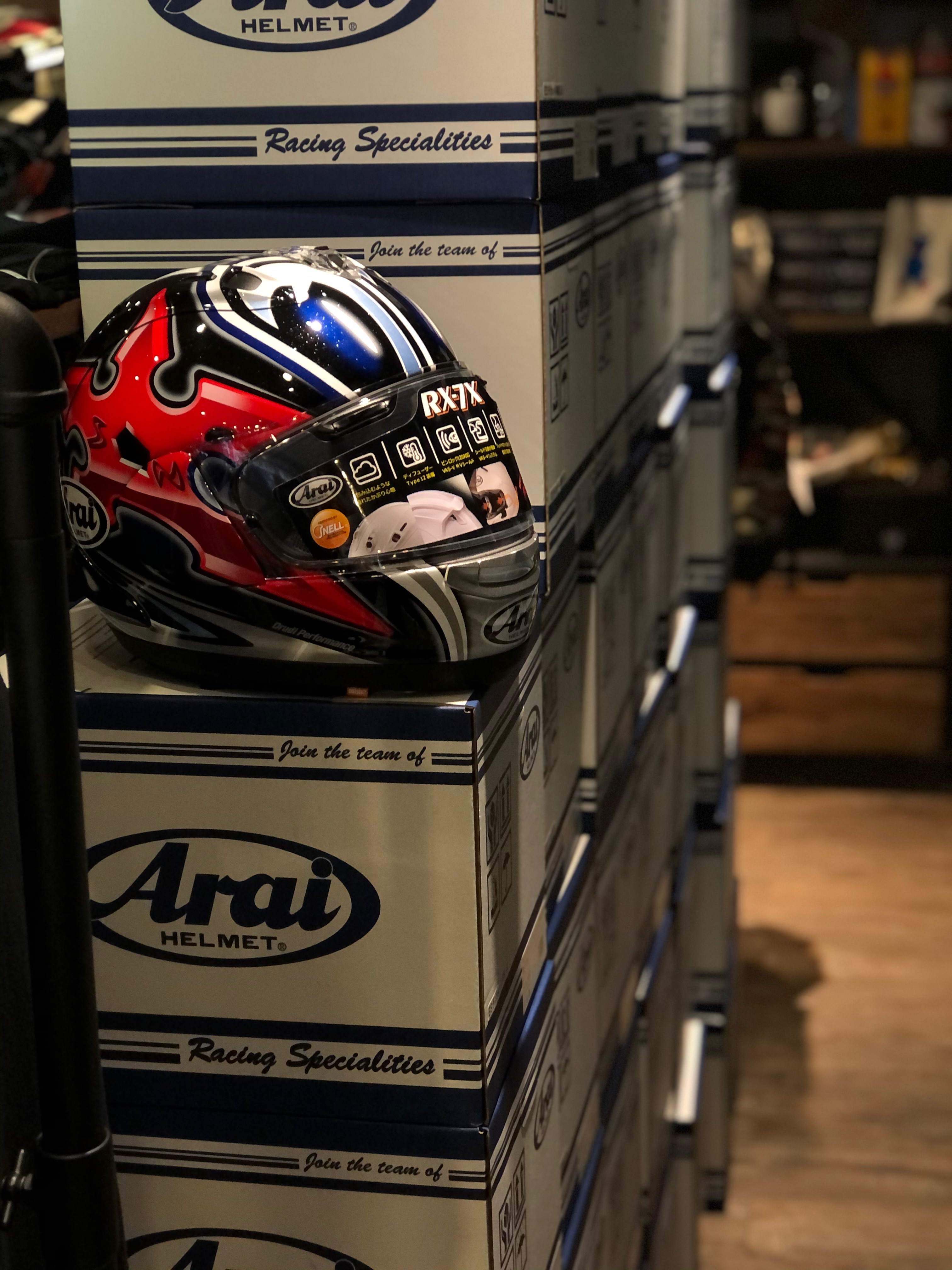 56DESIGN RX-7X銀手裏劍 ARAI聯名彩繪安全帽