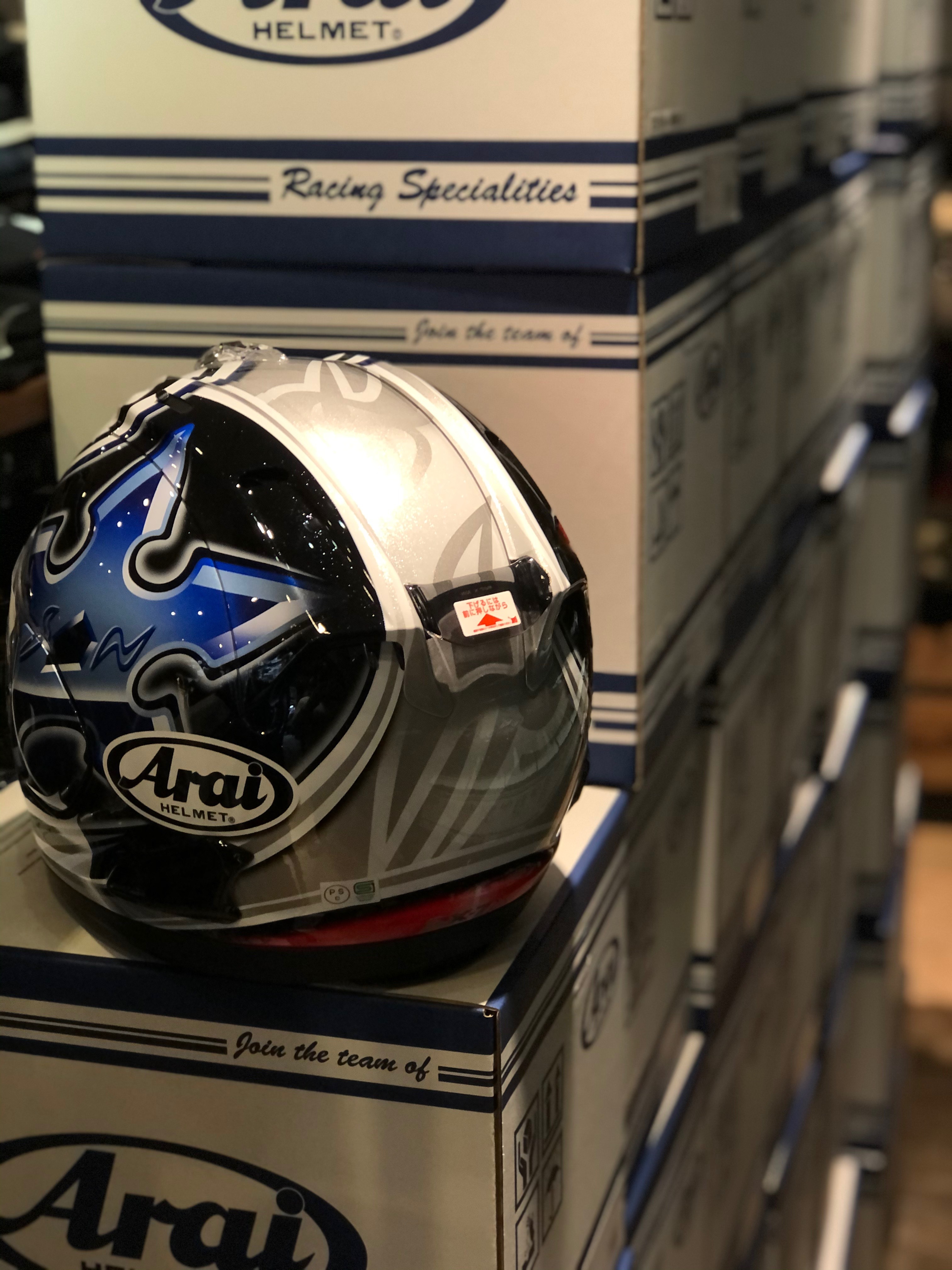 56DESIGN RX-7X銀手裏劍 ARAI聯名彩繪安全帽