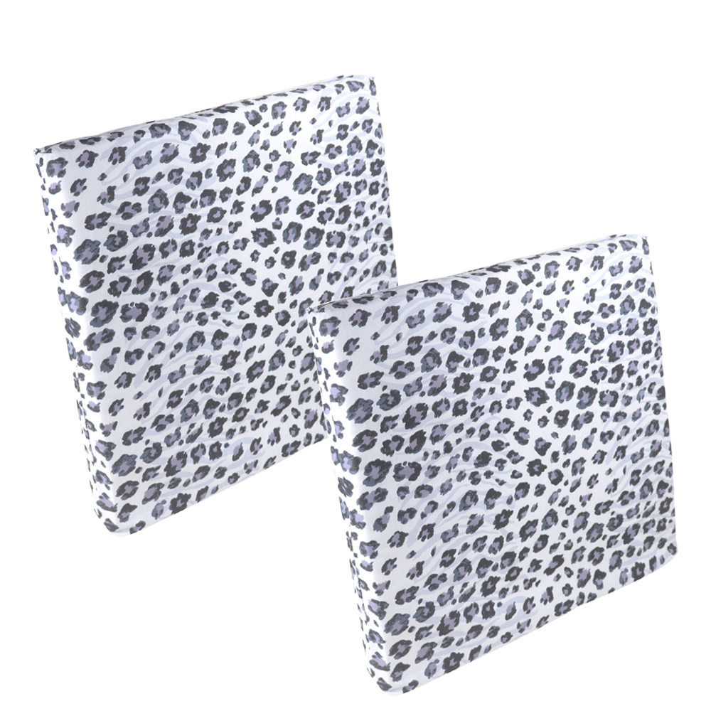 omax高質感可拆洗灰色豹紋坐墊-4入 破盤下殺 OMAX歐妹思購物網