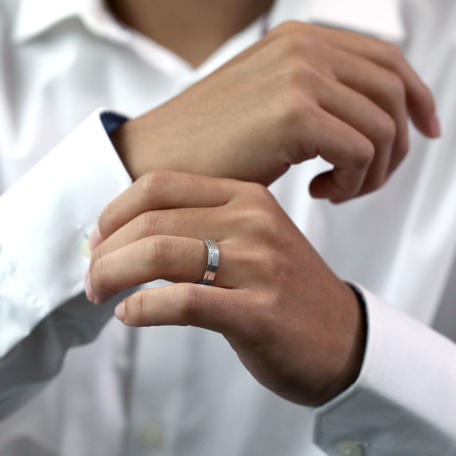 漫步霧都 － 3分鑽石男戒