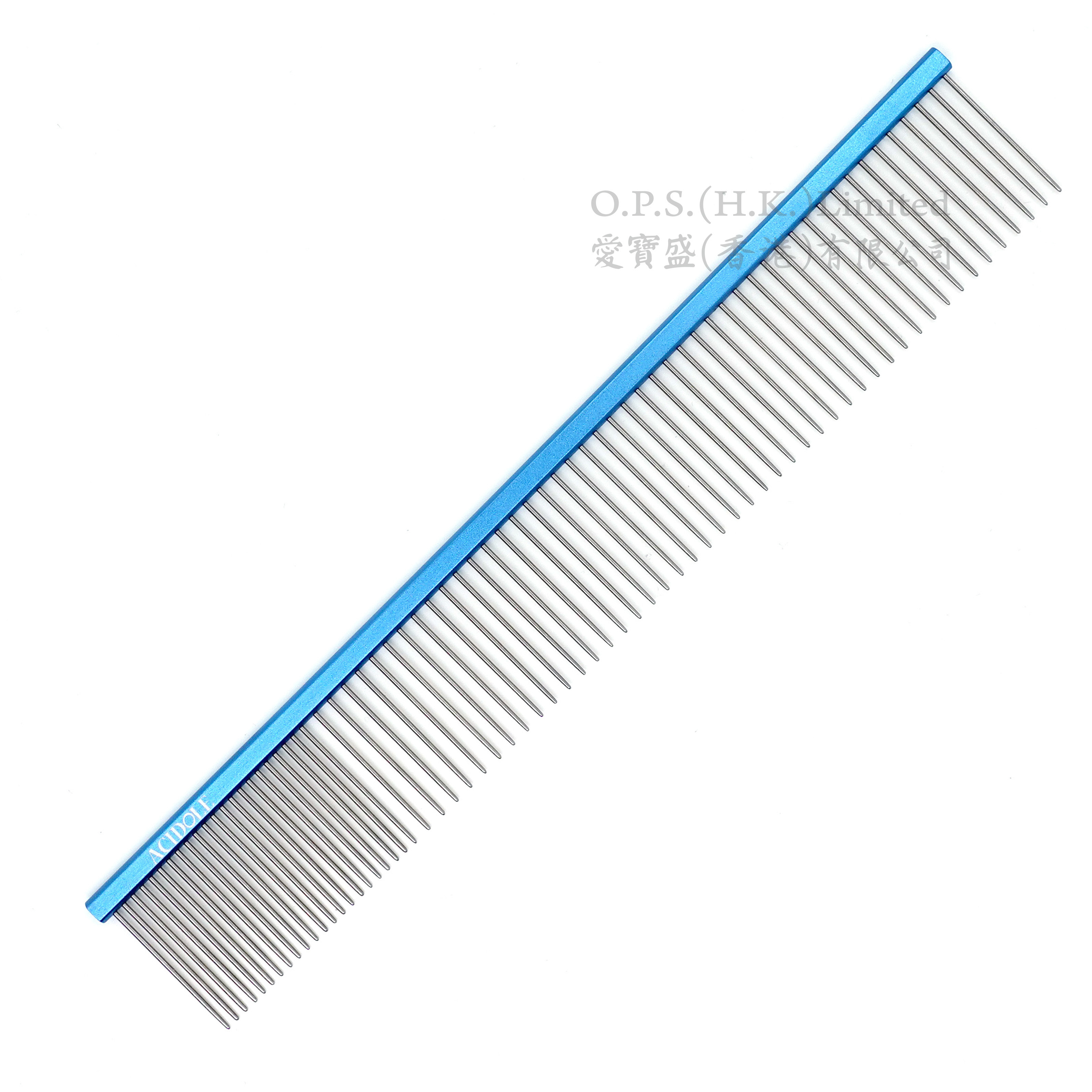 ACIDOLE - Pet comb - Buttercomb (Large / Blue / Comb length 3.4cm)