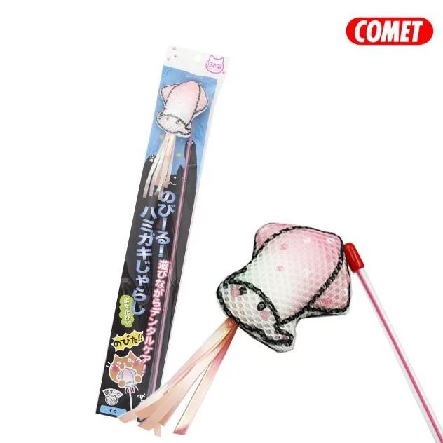 日本製造 貓壹 Necoichi 潔齒逗貓棒 - 烏賊 (含木天蓼)