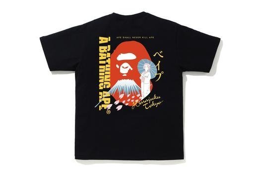 APE BAPE JAPAN CULTURE SOUVENIR 2 TEE 藝妓 日本 富士山 短T 現貨