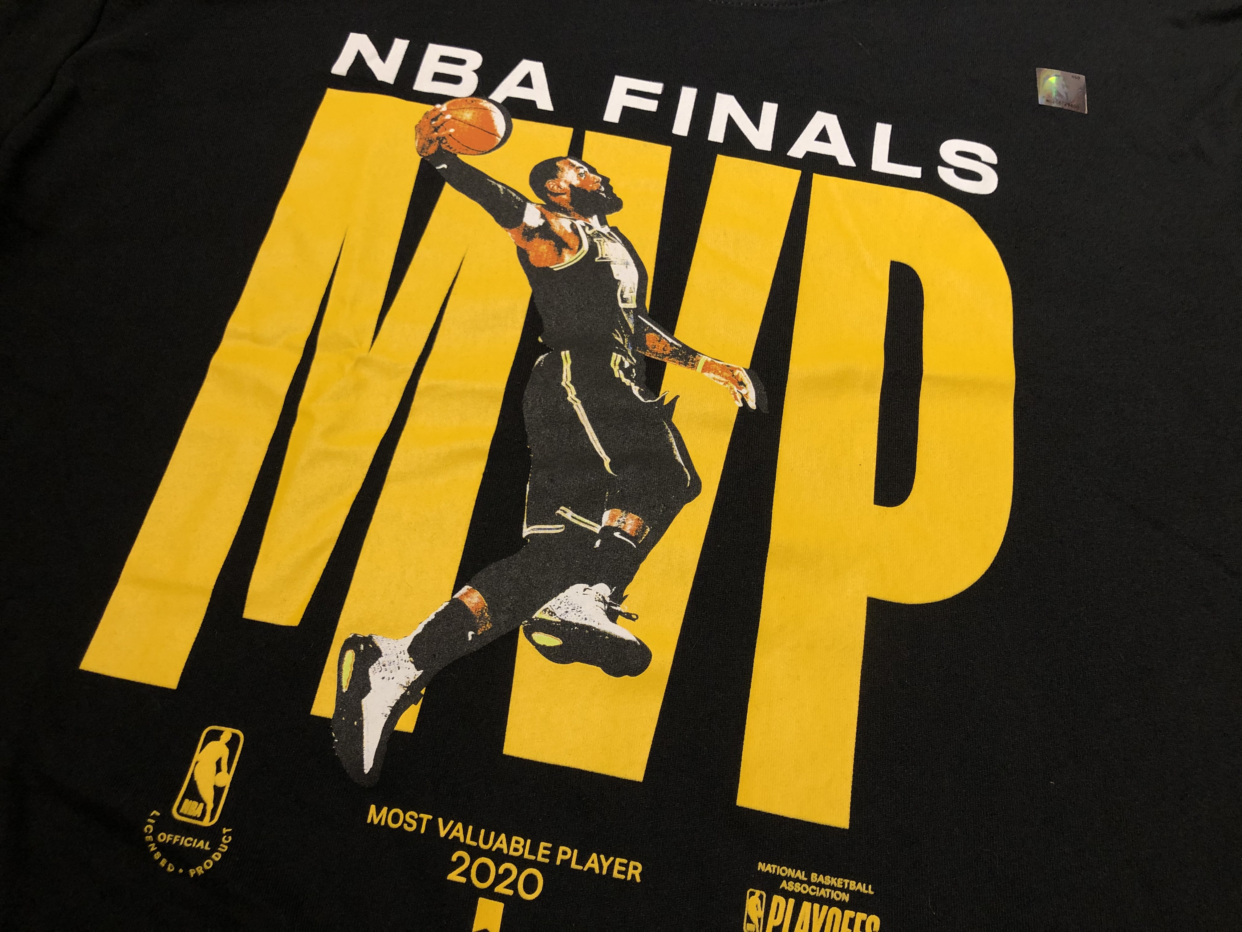 NBA短袖 Lebron James 洛杉磯湖人 2020總冠軍 FMVP 詹姆斯 Nike Tee 棉質短袖 全新