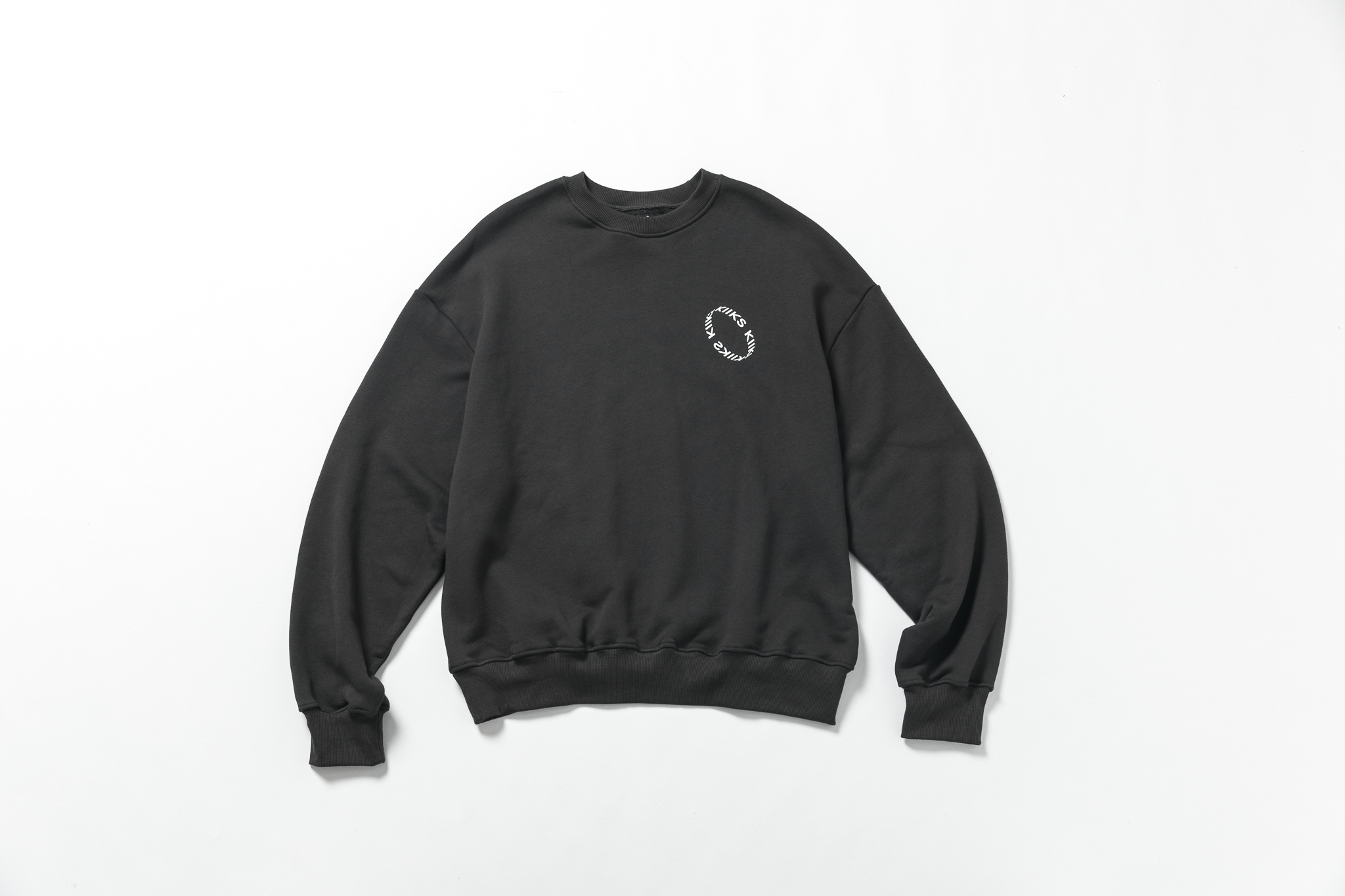 KIIKS CURVE CREWNECK 大學T  黑 / 灰 / 卡其  KSCC01 KSCC02 KSCC03 [EW]
