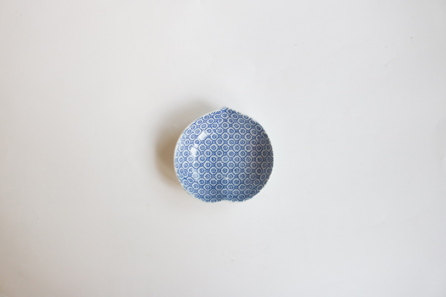 東屋-印判豆皿/桃