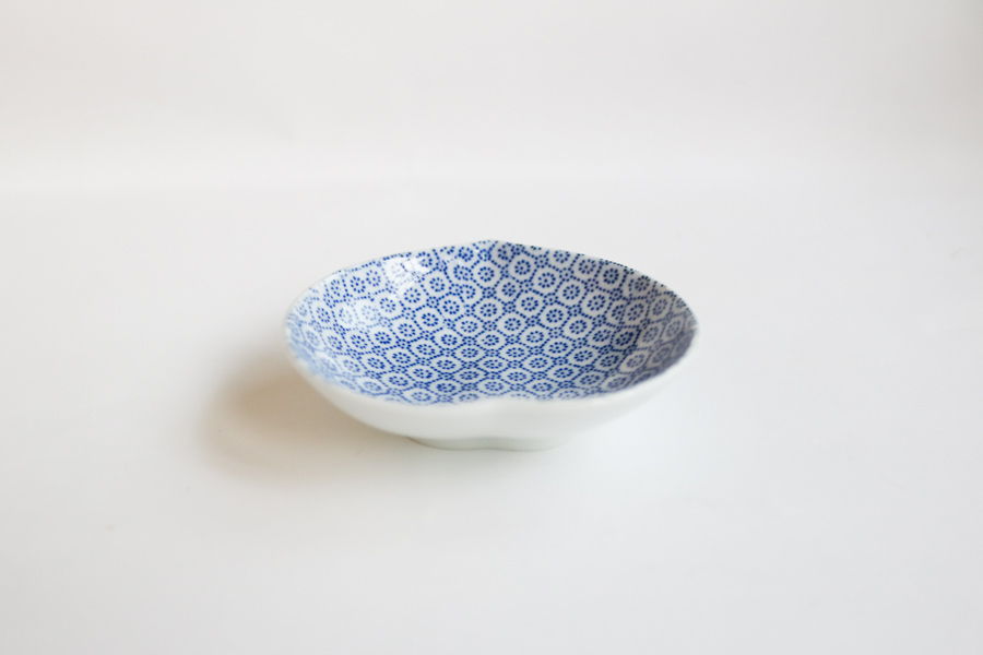 東屋-印判豆皿/桃